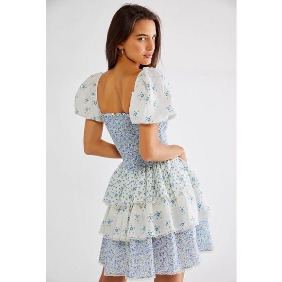 Fillyboo Ditsy Cascading Mini Dress size M - Picture 2 of 6